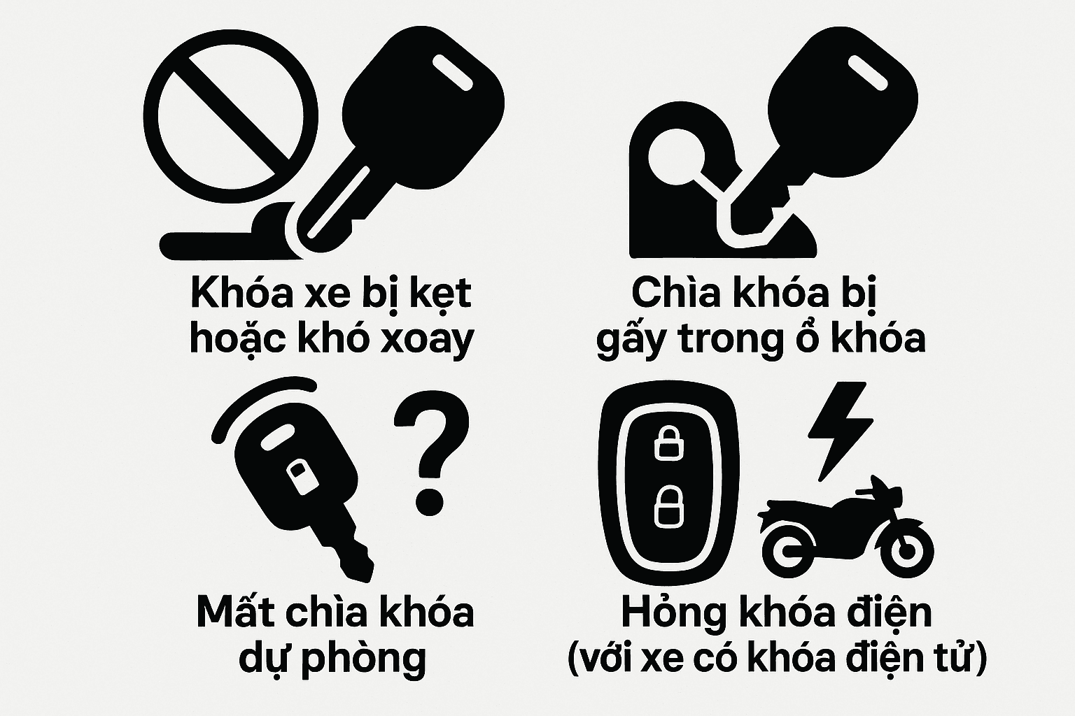 Các loại khóa ô tô