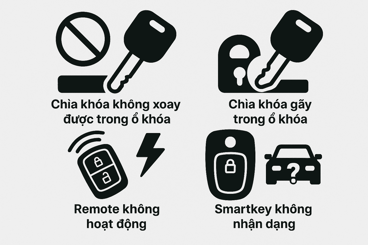 Các loại khóa ô tô